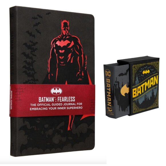 Batman Guided Journal For Embracing Your Inner Superhero with Batman Tiny Book - Picture 1 of 8